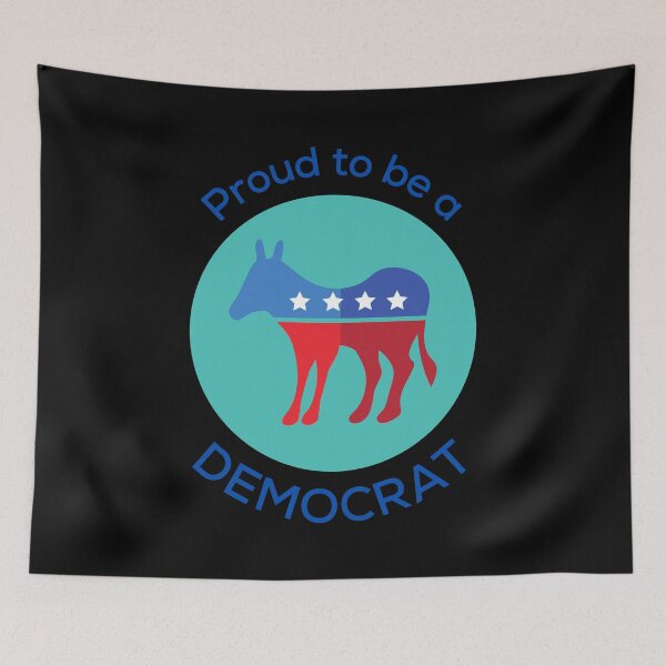Item preview, Circle Star Donkey proud to be a DEMOCRAT designed and sold by ElLocoMus.
