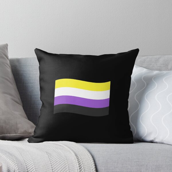 Item preview, Nonbinary Pride Flag Wave Shape designed and sold by magiccato.