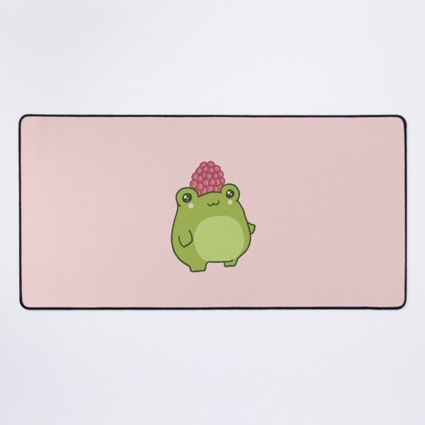 Item preview, Pastel Raspberry Frog: Cute and Chubby Kawaii Cottagecore Aesthetic for Hipster Kidcore Fans designed and sold by MinistryOfFrogs.