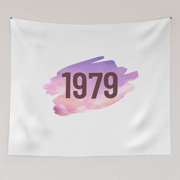 Item preview, 1979 colorful clouds designed and sold by ZoesAttic.