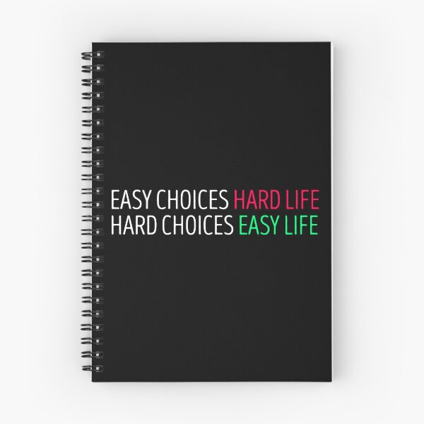 Item preview, Hard Choices Easy Life designed and sold by 5thseason-shop.