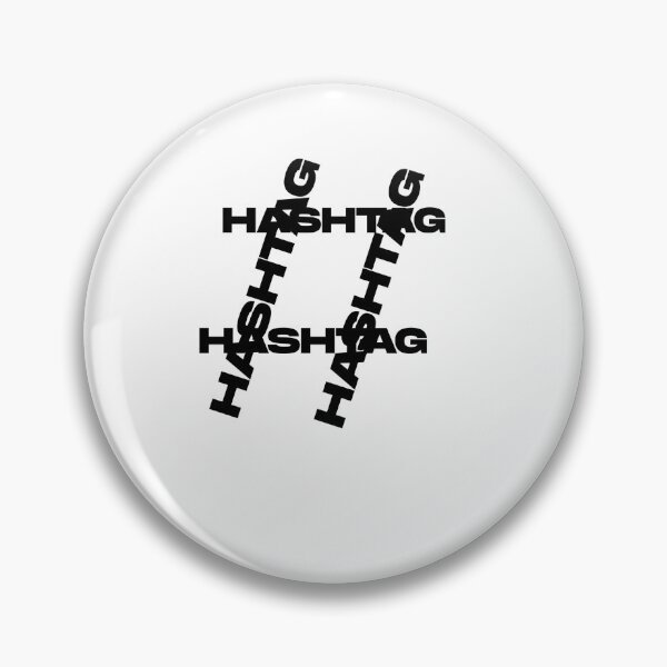 Artikelvorschau, Hashtag #-Symbol mit Schriftart entworfen und verkauft von UnshieldArt.
