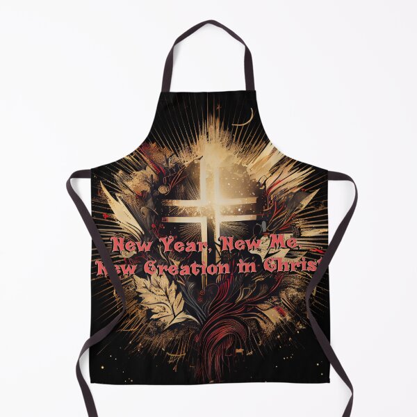 Artikelvorschau, Festliches und erhebendes christlich zentriertes Silvester-Design mit leuchtenden Gold-, Silber- und Rottönen entworfen und verkauft von Art4Christ.