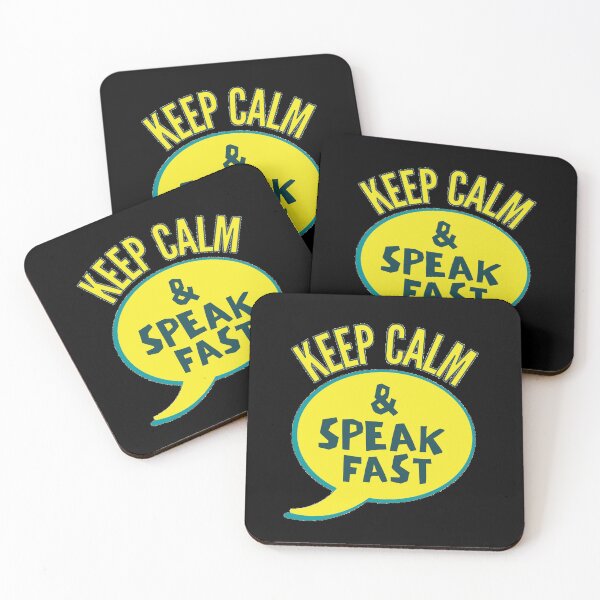 Item preview, Keep Calm And Speak Fast designed and sold by Joy Poddar.