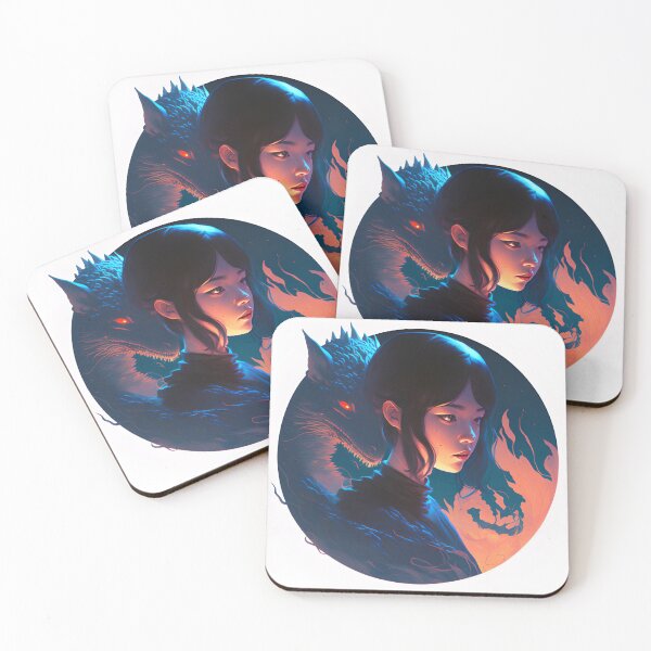 Item preview, Young dark haired girl with blue dragon designed and sold by QueenRegina1.