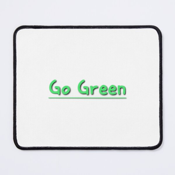 Item preview, Go Green message for all designed and sold by S888.