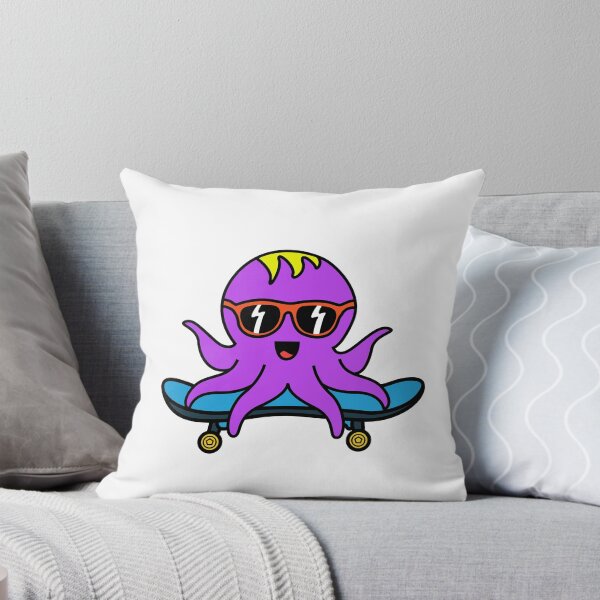 Item preview, Octopia-art with sunglasses skating drawing designed and sold by Blondiabshop.
