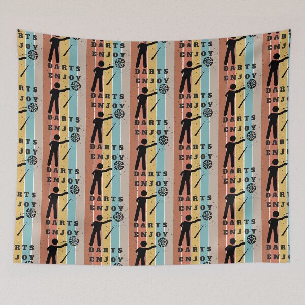 Item preview, Enjoy Darts, Dart Throwing Sports, Bullseye, Retro Vintage designed and sold by efenem.