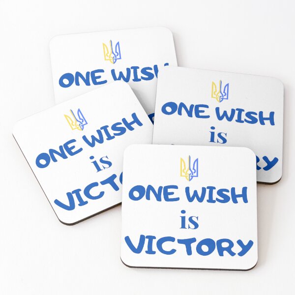 Item preview, One wish is victory. trident. Ukrainian emblem designed and sold by PrintGood.