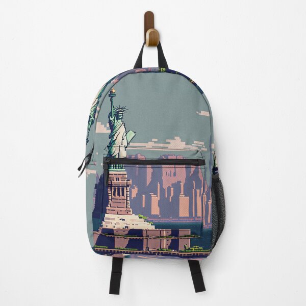 Item preview, Statue of Liberty, New York city, pixel art designed and sold by thethickkofit.