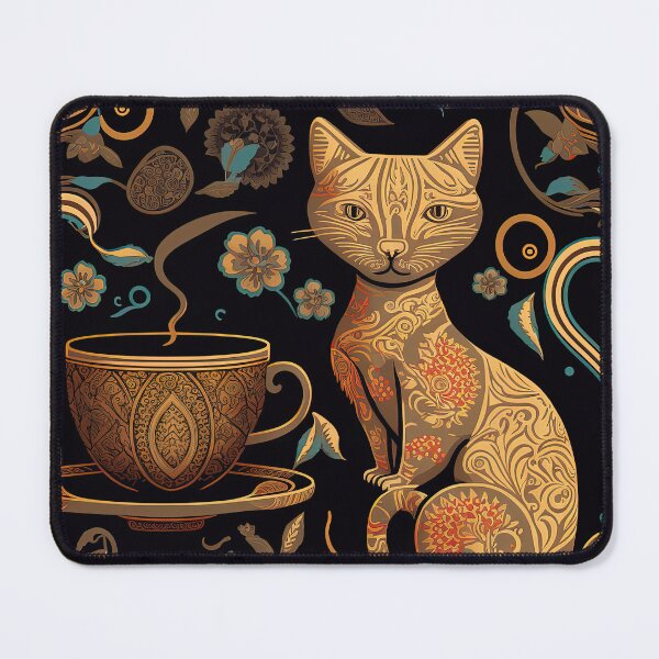 Item preview, Cat and Coffee Design designed and sold by Juliascutecornr.