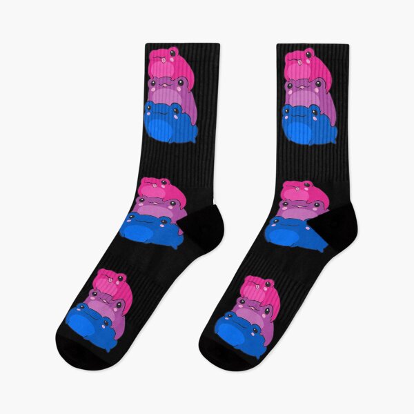 Item preview, Subtle Bi Pride Frogs in Bisexual Flag Colors LGBTQ Aesthetic Gift in Pink, Lavender, and Blue for Bisexuality Pride during June Pride Month Parade designed and sold by MinistryOfFrogs.