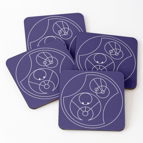 Item preview, F#*£  You in circular gallifreyan (blue) designed and sold by Ukuleledoodle.