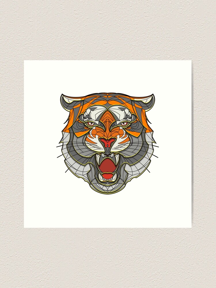 Premium Photo | A tattoo of a tiger with the word i on it