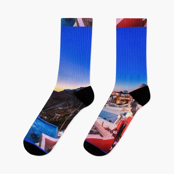 Item preview, Santorini Sunset Panorama  designed and sold by Paul Thompson Photography.