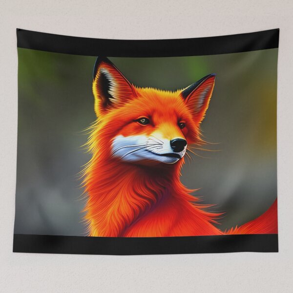 Artikelvorschau, Red Fox 2, AI-generierte Kunst entworfen und verkauft von ACC .