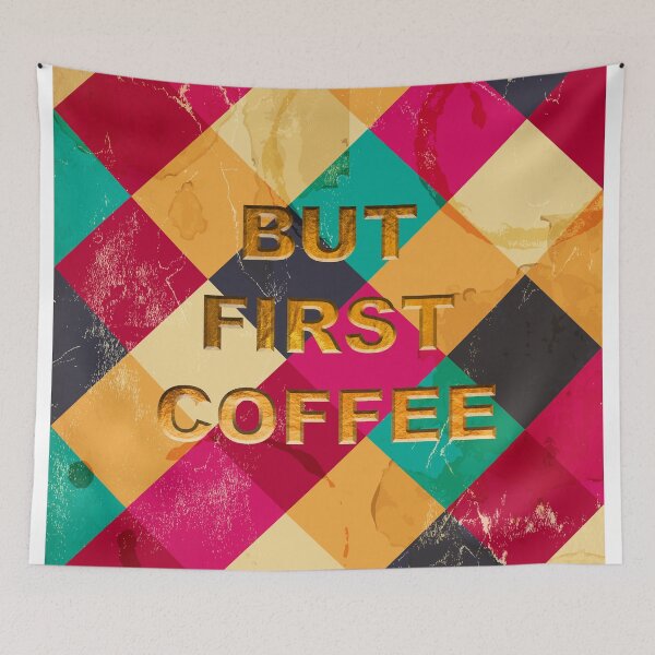Artikelvorschau, Aber zuerst Kaffee - Notebooks & mehr entworfen und verkauft von Hell-Prints.