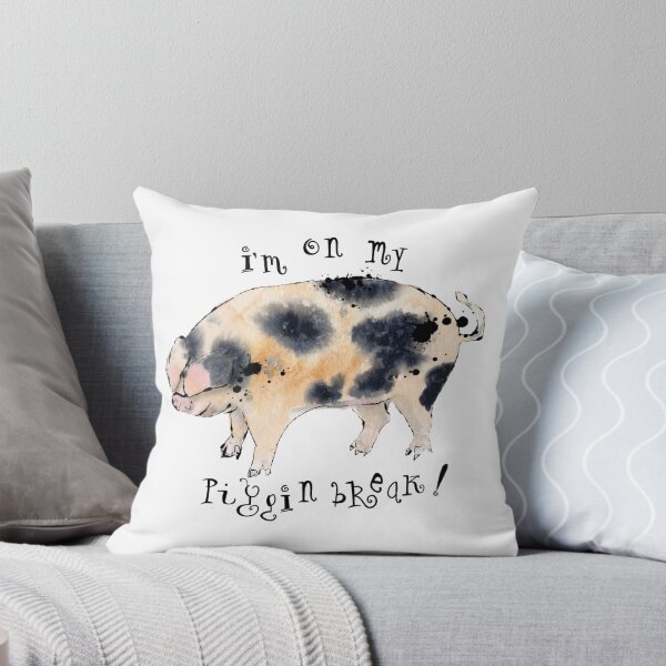 Item preview, Tea Break - Gloucestershire Old Spot Pig -  designed and sold by rosieredbox.