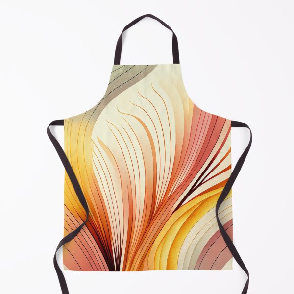 Artikelvorschau, "Gabriela" - Watercolor Abstract Painting Stripes Pattern in Yellow, Red, White, Pink, Orange, Cream, entworfen und verkauft von HiArtify ❤️.