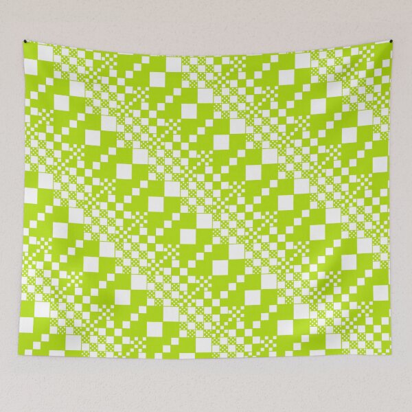 Item preview, Checked, Checks - Lime Green and White designed and sold by LAEC-Shop.