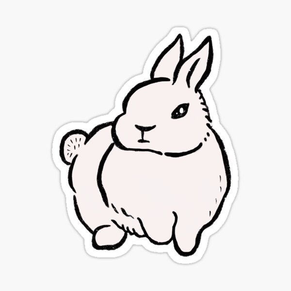 2023-is-the-year-of-the-rabbit-sticker-chinese-zodiac-rabbit-2023