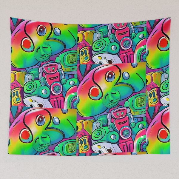 Item preview, Colorful pop art surrealism designed and sold by Neo-Expression.