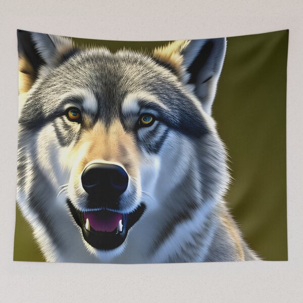 Item preview, Happy Wolf, Ai Generated Art  designed and sold by ACC .