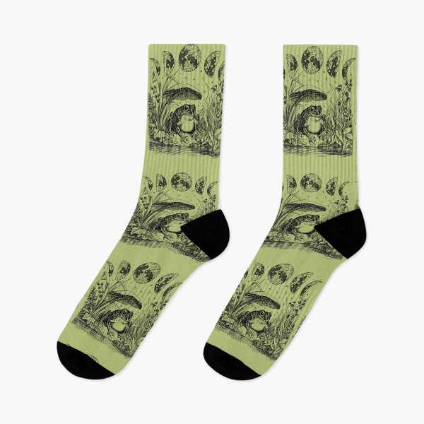 Item preview, Cute Cottagecore Frog with Mushroom and Moon: A Witchy Vintage Pastel Green Aesthetic Infused with Dark Academia, Goblincore Witchcraft, Emo Grunge Fantasy, and Fairycore Toadstool Pond designed and sold by MinistryOfFrogs.