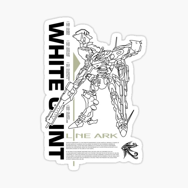 Armored Core 2 - P2 - Main Core Sticker for Sale by Mecha-Art