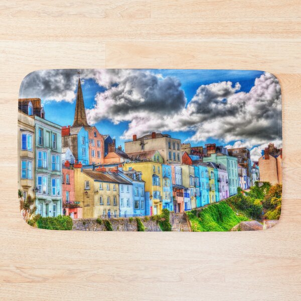 Item preview, Tenby Town Houses, Dramatic, Pembrokeshire, Wales designed and sold by Paul Thompson Photography.