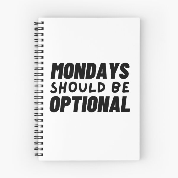 Item preview, Mondays Should Be Optional - Aesthetic Text-based Design designed and sold by UniqqFactory.