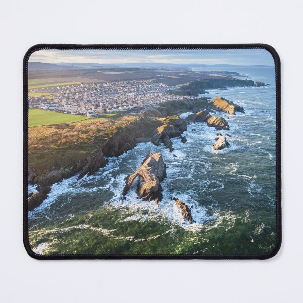 Item preview, Bow Fiddle Rock and the swirling waves of Portknockie designed and sold by kennyptim.