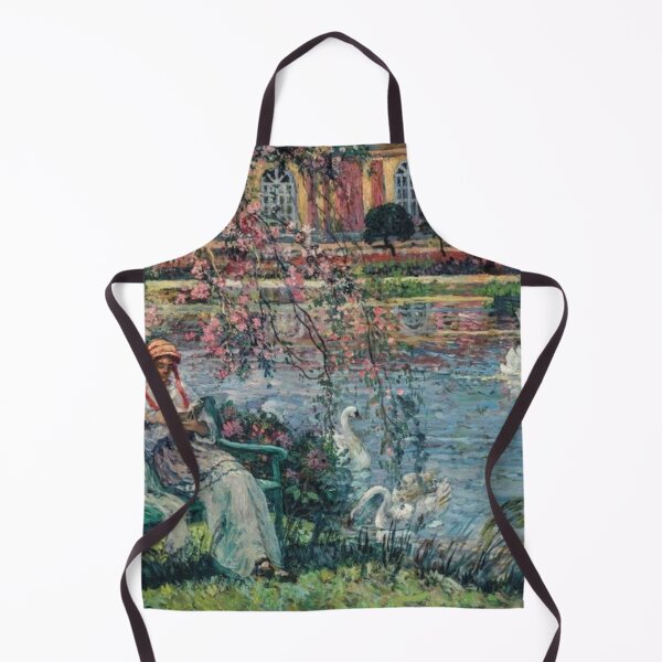 Item preview, Eugene Chigot -Jeumme femme au bord de l'etang designed and sold by tomorrowsart.