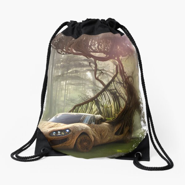 Aperçu de l'œuvre organic sport car, Below zero emissions ! (portrait) créée et vendue par Digisabella.