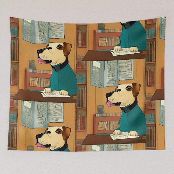 Item preview, Funny Dog working in office designed and sold by Neo-Expression.