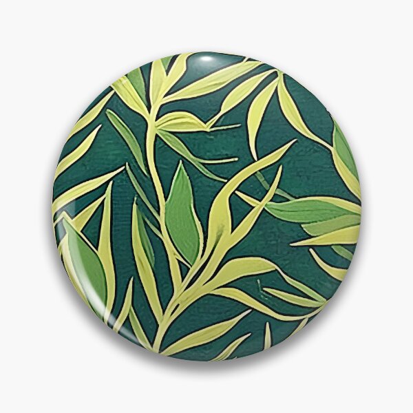 Item preview, Van Gogh Style Long Green Plant Leaves on a Green Textured Background designed and sold by sunflowerlight.