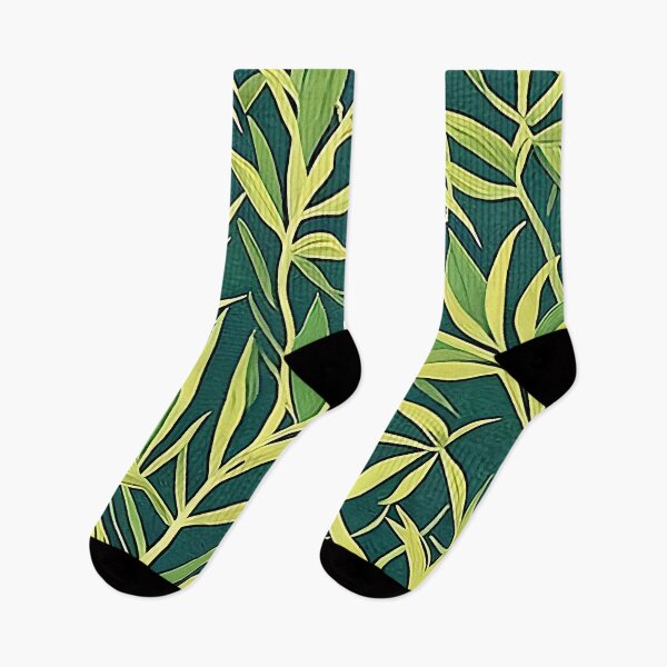 Item preview, Van Gogh Style Long Green Plant Leaves on a Green Textured Background designed and sold by sunflowerlight.