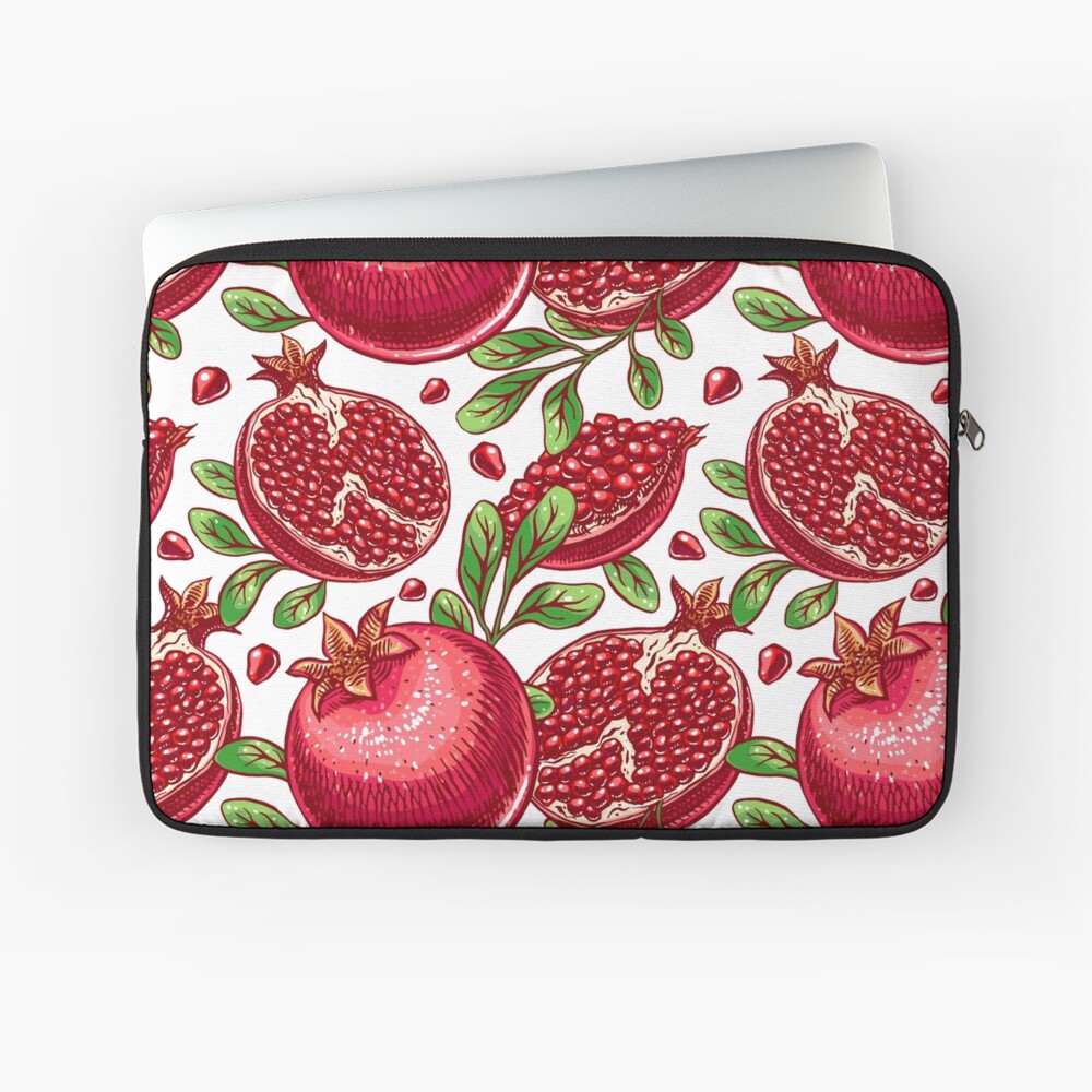 Pomegranate Print Laptop Sleeve