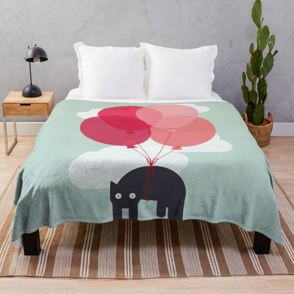 Item preview, Flying cat with balloons designed and sold by perfektdesign.