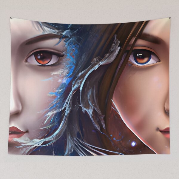Artikelvorschau, Doppelportrait der Frau entworfen und verkauft von REALDesign-Shop.