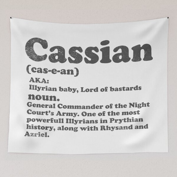 Item preview, Acotar Cassian Definition Shirt Illyrian Warrior of the Night Court Gifts designed and sold by TonySpencer.