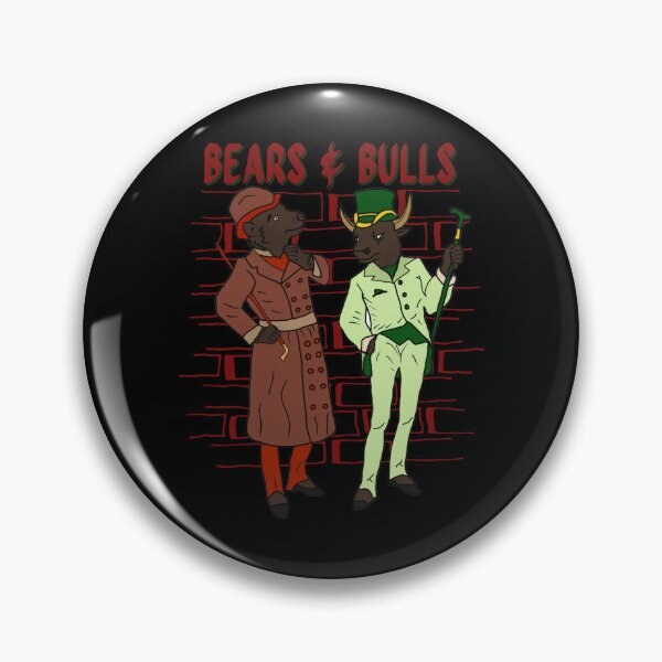 Item preview, Bears and Bulls Conversing On Wall Street designed and sold by tradeculture143.