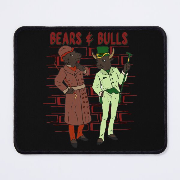 Item preview, Bears and Bulls Conversing On Wall Street designed and sold by tradeculture143.