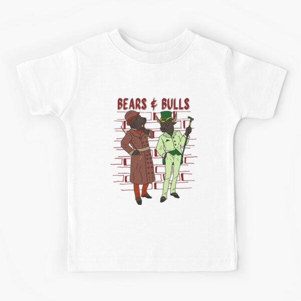Kinder T-Shirt for Sale mit Bären und Bullen an der Wall Street Vintage  New Age Mix von tradeculture143