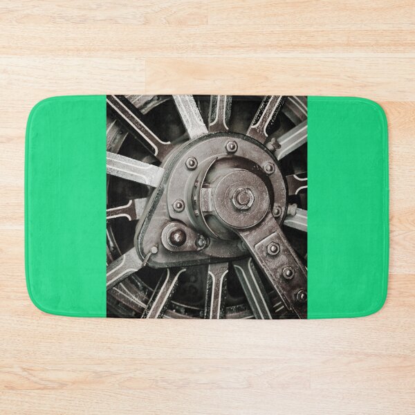 Item preview, Old Steam Roller Wheel bw Vertical designed and sold by eddiebarronshop.