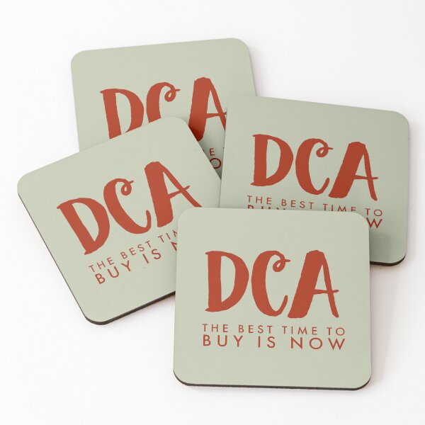 Item preview, DCA - The Best Time To Buy Is Now, gifts for Crypto traders designed and sold by Mobius Spot Collective.