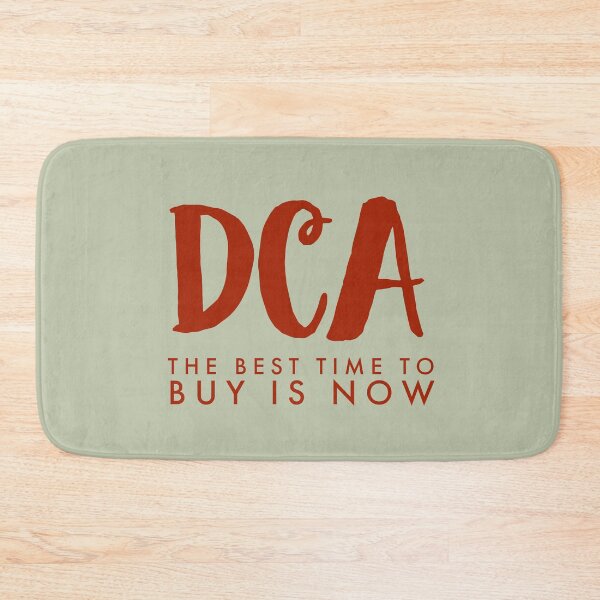 Item preview, DCA - The Best Time To Buy Is Now, gifts for Crypto traders designed and sold by Mobius Spot Collective.