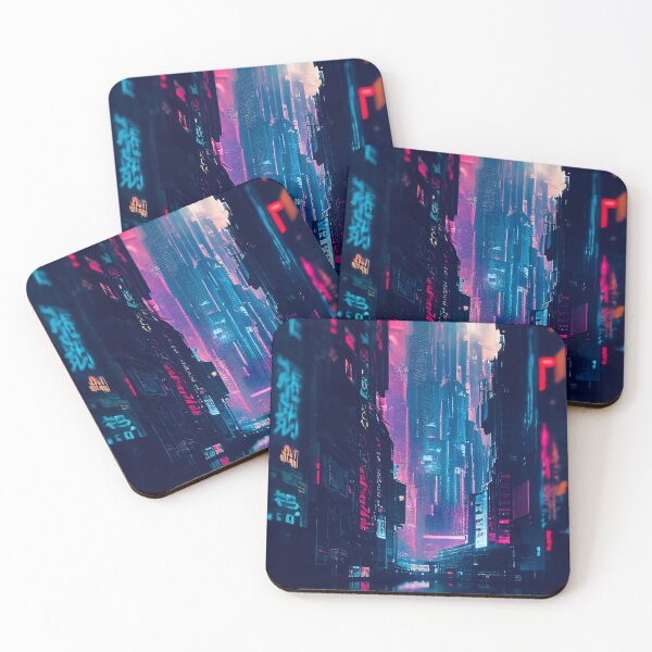 Item preview, Cyberpunk city skyline  designed and sold by Christolamber.