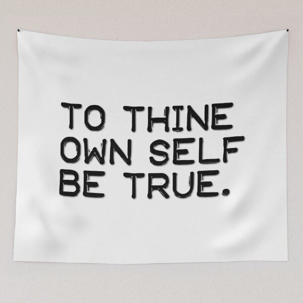 Item preview, To thine own self be true (black) designed and sold by didijuca.