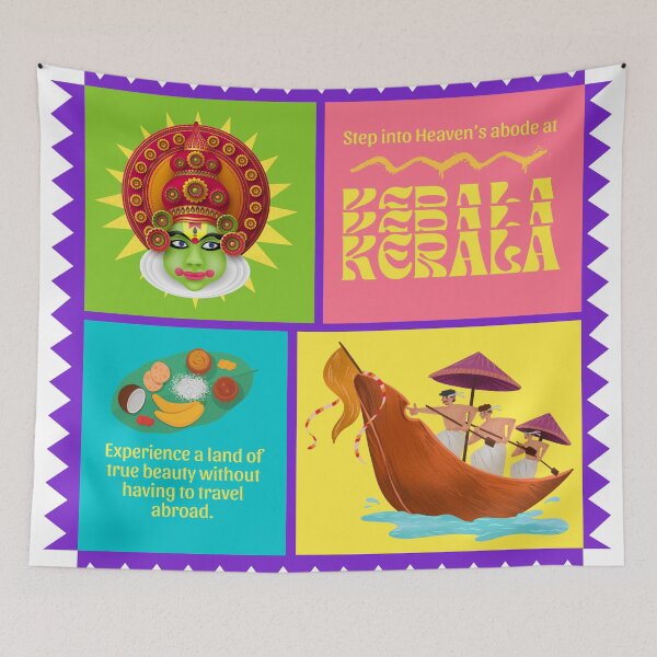 Item preview, Kerala Gods Own Country designed and sold by DesignUneed.